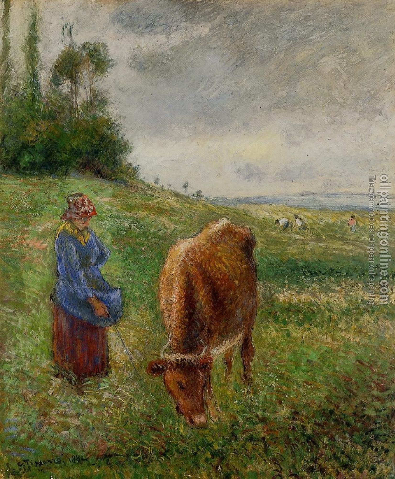 Pissarro, Camille - Cowherd, Pontoise